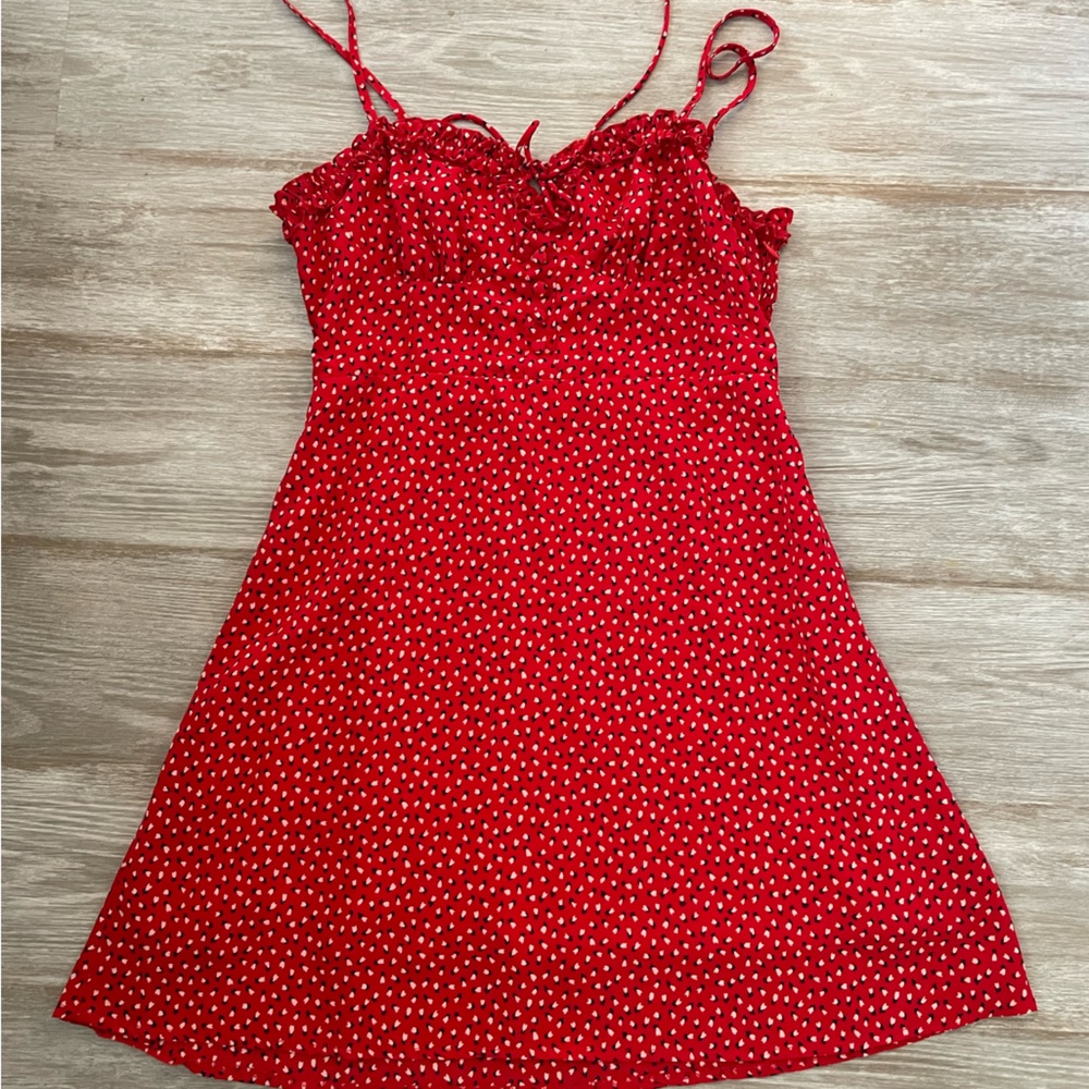 Princess Polly Red Floral Mini Dress